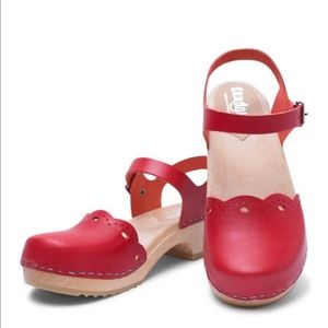 Sandgrens leather Milan Swedish clog size 37